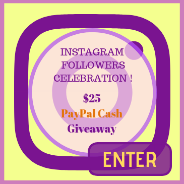 $25 PayPal Cash Contest – Celebrating our Instagram Followers !