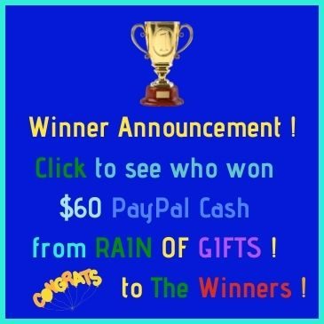 Winner Announcement of our $60 PayPal Cash Contest!